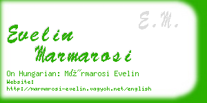 evelin marmarosi business card